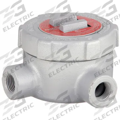 APPLETON ELECTRIC Conduit Outlet Body: Iron, GU, 3/4 in Trade Size, L Body - L Round Body - 90° Elbow Type