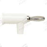 POMONA Banana Plug: 1 1/2 in Lg, 15 A Max Current Measurement, 5,000 V Max Volt Measurement (MPN 1825-9). Key specifications — Manufacturer Part Number: 1825-9; Body Material: Brass; Brand: POMONA; Color: White.