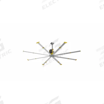 BIG ASS FANS Ceiling Fan: 18 ft Blade Dia, Variable Speeds, 480V AC, Three Phase - Industrial Ceiling Fans