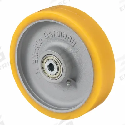 APPROVED VENDOR Caster Wheel: 7 7/8 in Wheel Dia., 2 in Wheel Wd, Polyurethane - Polyurethane Tread on Iron Core Wheels