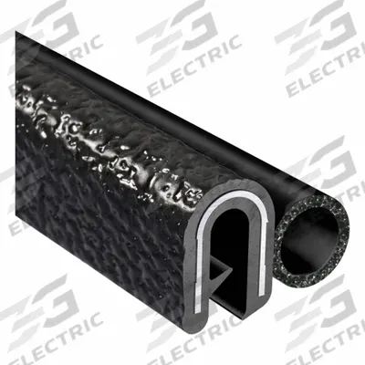 TRIM LOK Trim Seal: Rounded, 25 ft Overall Lg, PVC Outer, EPDM Bulb - General Purpose A- & D-Profile Edge Trim Seals