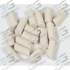 RAYTECH Finishing Media: Ceramic, Angle Cut Cylinder, 50 lb (MPN 41-319). Key specifications — Brand: RAYTECH; Compatible Tumbler: Vibratory Tumbler; Compatible Tumbler Environment: Wet.