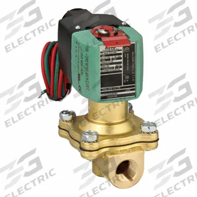 REDHAT Solenoid Valve: 2-Way, Normally Open, 3/8 in Pipe Size, 100 to 240V AC/DC - 2-Way/2-Position, Normally Open Solenoid Valves