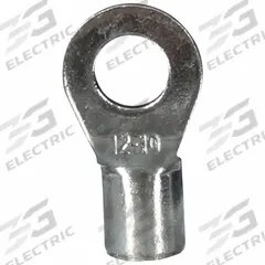 3M Ring Terminal: Bare, #10 Stud Size, 12 AWG to 10 AWG Wire Sizes, 1,000 V, Brazed Barrel & Seam (MPN M10-10RX). Key specifications — Brand: 3M.