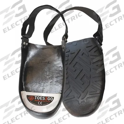 IMPACTO Toe Cap: For Size 2 to 7, Unisex, Chevron, Black/White, Steel Toe, S, Safety-Toe - Safety Toe Caps