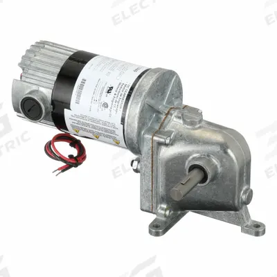 Dayton Gearmotor: Right Angle, 90V DC, TENV, 6 RPM, 177 in-lb Max Torque, 275:1 - Right Angle DC Gearmotors