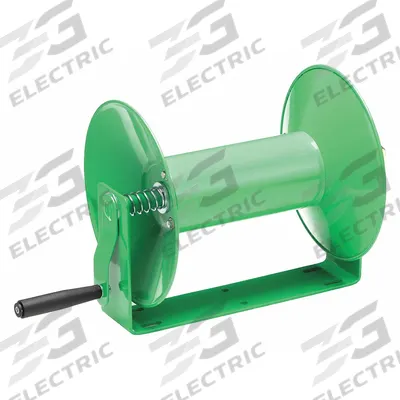 SPEEDAIRE Hand Crank Hose Reel: 100 ft (3/8 in I.D.), 22 in L x 10 5/8 in W x 11 5/8 in H - Lightweight Hand-Crank Hose Reels with U-Base