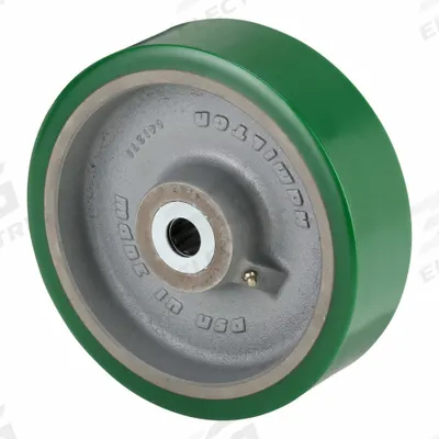APPROVED VENDOR Caster Wheel: 10 in Wheel Dia., 3 in Wheel Wd, Polyurethane - Polyurethane Tread on Iron Core Wheels