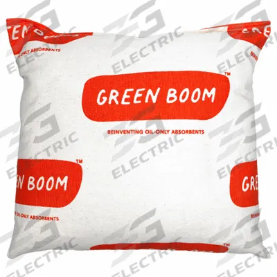 GREEN BOOM Oil-Only Pillow: 19 3/16 oz Volume Absorbed Per Pillow/Blanket, White, Box - Biodegradable Sorbent Pillows