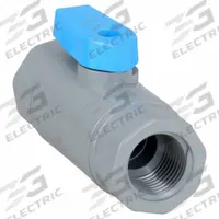 APPROVED VENDOR Manual Two-Way Ball Valve: 3/8 in, PVC, Straight, FNPT x FNPT, Full Port Ball Port (MPN PVC 638-6F6F-F). Key specifications — attr1008170: APPROVED VENDOR.