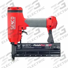 SENCO Air Nail Gun: Brad, 0°, Glue, 1/4 in NPT, Sequential, Strip Collation, For 18 ga Nail Gauge (MPN FINISHPRO 25XP). Key specifications — attr1320923: SENCO; attr1320894: Sequential.