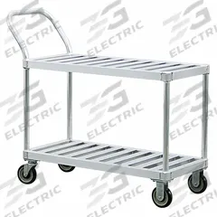 APPROVED VENDOR Utility Cart: 1,000 lb, 2 Shelves, 41 in L x 19 in W Shelf, 20 in Between Shelves (MPN 1420). Key specifications — Brand: APPROVED VENDOR; Caster Wheel/Tread Material: Polyurethane; Caster/Wheel Configuration: (2) Swivel.