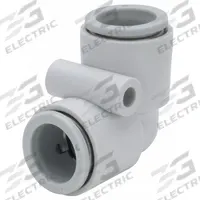 SMC Push-Fit Elbow Fitting: 12 mm OD x 12 mm OD Size, Push-to-Connect x Push-to-Connect, Brass (MPN KQ2L12-00A). Key specifications — Brand: SMC.