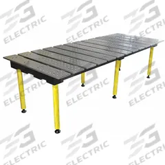 BUILDPRO Welding Table: 36.5 in Ht, 46 in Dp, 78 in Wd, 4,400 lb Wt Capacity, Plain (MPN TMA57846). Key specifications — Manufacturer Part Number: TMA57846; Brand: BUILDPRO; Hole Diameter: 5/8 in.