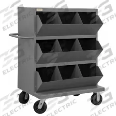 APPROVED VENDOR Mobile Storage Bin: 36 in x 24 in x 49 1/4 in, 9 Compartments, Gray (MPN MSB9-2036-95). Key specifications — Color: Gray; Brand: APPROVED VENDOR.
