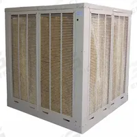 CHAMPION Ducted Evaporative Cooler: 10,000 sq ft, 2 in Pad Thick, 3 hp HP, 61 1/4 in x 62 in x 62 in (MPN 7K579). Key specifications — Brand: CHAMPION; Evaporative Cooler Voltage: 208-230/460V AC; Drive Package Installation: Assembly Required; Includes Drive Package: Drive Package Included.