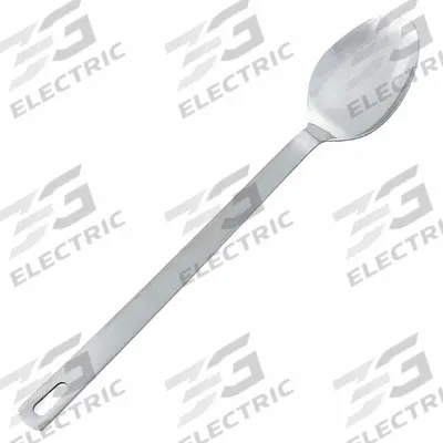 CRESTWARE Basting Spoon: 13 in Overall Lg, Silver - Serving Spoons