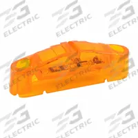 GROTE Side Marker Light: Clearance Light, LED, Rectangular, Surface Mount, Amber, Screw (MPN 47173). Key specifications — Lens Color: Amber; Brand: GROTE; Lighting Technology: LED; Mount Type: Screw; SAE Lens Code: PC2.
