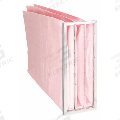GRAINGER Pocket Air Filter: 24 in x 12 in x 36 in, MERV 13, Pink, Synthetic - MERV 13 Pocket Air Filters