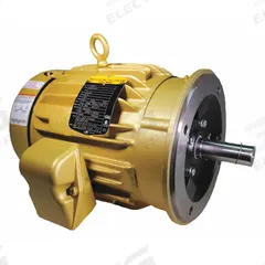 BALDOR General Purpose Motor: C-Face Mount, Totally Enclosed Fan Cooled, 7 1/2 hp, 230/460V AC (MPN VEM3770T). Key specifications — Brand: BALDOR; Nameplate Voltage @ 60 Hz: 230/460V AC; Full Load Current @ 60 Hz: 19/9.5 A; Nameplate RPM @ 60 Hz: 1,770 RPM; Motor Enclosure: TEFC.