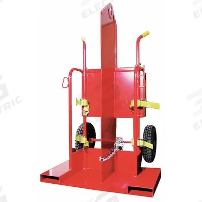 Dayton Cylinder Hand Truck: 500 lb, Side by Side, 2 Cylinder - Firewall Welding Cylinder Hand Trucks