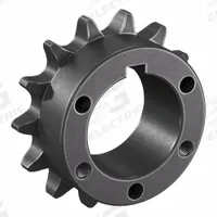TSUBAKI Sprocket: For 60 Chain, 14 Teeth, 3.371 in Pitch Dia, 3.736 in Outside Dia, Steel (MPN 60P14). Key specifications — Brand: TSUBAKI; Required Bushing Series: P1.