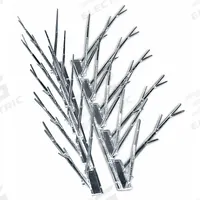 BIRD-X Bird Repellent Spikes: Std, Plastic Base, Clear, 100 ft Overall Lg, Plastic Spikes (MPN SP-100). Key specifications — Brand: BIRD-X; Spike Material: Plastic; Targeted Birds: Sparrows; Base Material: Plastic; Ledge Width: Standard.