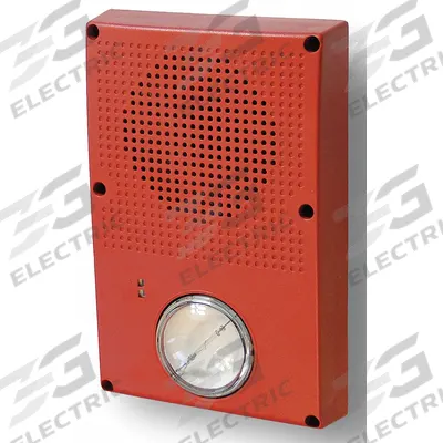 EDWARDS SIGNALING Speaker Strobe: 24 V DC/25/70 V, 8.5 in Overall Ht, 5.63 in Overall Wd - Fire Alarm Speakers with Strobe Light