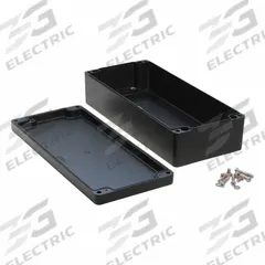 HAMMOND Enclosure: Die-Cast Aluminum, 14 in x 6 in x 4 in, NEMA 12/13/4/4X/6/6P, Screw On (MPN 1590Z166BK). Key specifications — Brand: HAMMOND; Closure Method: Screws; Knockouts: Not Included.