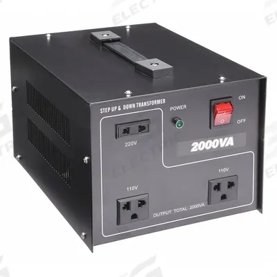 APPROVED VENDOR Step Up/Step Down Voltage Converter: 2 kVA Power Rating, Single Phase - International Voltage Converters