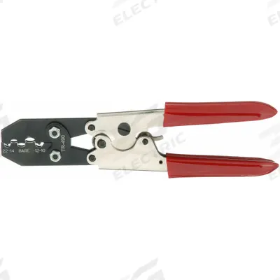 3M Ratchet Crimper: Insulated Terminals and Connectors, 22 to 10 AWG, 13 in Overall Lg - Controlled-Cycle IDC Crimpers
