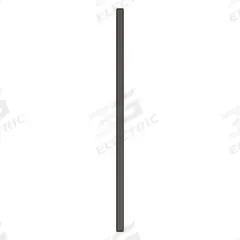 ASI GLOBAL Partition Column: Steel, Smooth Semi Gloss, Black, 82 in Ht, 3 in Wd, 1 1/4 in Thick (MPN 40-91370303-27). Key specifications — Inner Core Type: Honeycomb; Brand: ASI GLOBAL PARTITIONS; Color: Black; Finish/Texture: Smooth Semi Gloss.