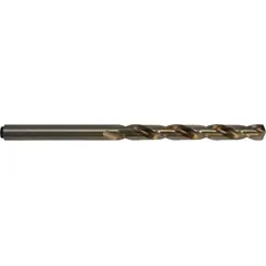 CLEVELAND Taper Length Drill Bit: 9/64", 118° Notched Point, Straw/Bronze Cobalt, Tang Shank (MPN C14882). Key specifications — attr1233898: 0.1406.