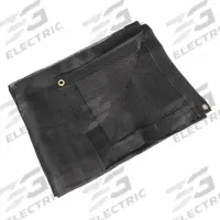 APPROVED VENDOR Tarp: 24 ft Lg, 10 ft Wd, Std Duty, 10 mil, Polyethylene, Black, 5.8 oz/sq yd (MPN 5WUA4). Key specifications — Color: Black; Brand: APPROVED VENDOR.