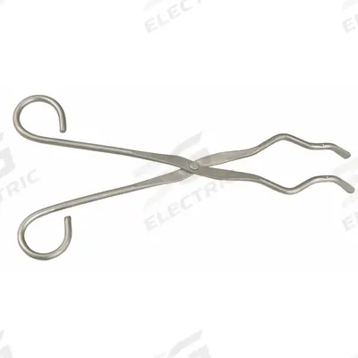 APPROVED VENDOR Crucible Tongs: 9 1/2 in Overall Lg, Stainless Steel, Uncoated, 1 in Tip Lg - Tongs for Crucibles