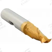 CLEVELAND Square End Mill: High Speed Steel, TiN Coated, 2 Flute, 7/32" Mill Dia, 1/2" LOC (MPN C33757)