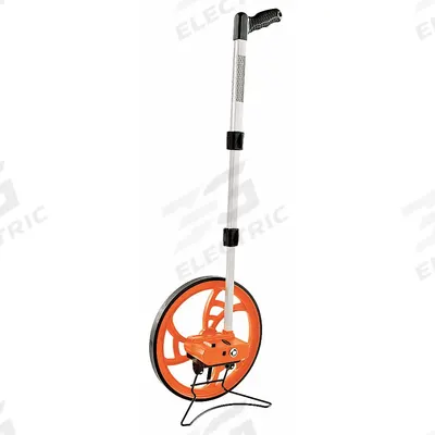 KESON Measuring Wheel: 9,999 ft Range, Fixed Handle Handle, Spoked Single Wheel - Mechanical Outdoor Measuring Wheels