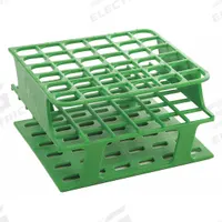 Tube Rack: 2 7/8 in Overall Wd, 5 in Overall Ht, 5 in Overall Lg, POM, Green, (36) Wells, Benchtop (MPN HS27502C). Key specifications — Material: POM; Mounting Location: Benchtop; Color: Green; Product Type: Test Tube Rack; Total Holding Capacity: (36) Wells; Brand: HEATHROW SCIENTIFIC.