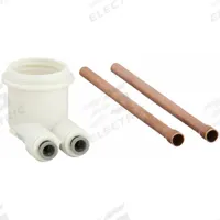 ELKAY Cartridge Holder: 1 1/8"-24 Nut/(2) Copper Tubes/Instruction Regulator Tag/Regulator Holder (MPN 92450c). Key specifications — Compatible Product Type: Various Elkay and Halsey Taylor Water Coolers; Includes: 1-1/8"-24 Nut; Product Type: Cartridge Holder; Brand: ELKAY; Filter Product Type: other.