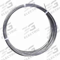 APPROVED VENDOR Wire Rope: Galvanized Steel, 1 x 19, 420 lb Working Load Limit, 50 ft Overall Lg (MPN 33RH46). Key specifications — End Type: Plain; Brand: APPROVED VENDOR.