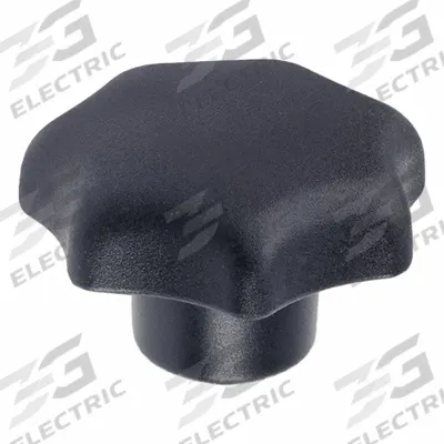 JW WINCO Hand Knobs; Star Knobs: 7 Point, Plastic w/ SS Thread, M8 Thread - 7-Arm Knobs with Threaded Hole