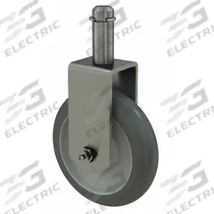 METRO Replacement Caster: For 5MPRXGSA-18, Unfinished, Silver/Gray, 5 in H x 1 1/2 in W x 5 in D. Key specifications — Color: Silver; Gray; Finish: Unfinished; For Use With Mfr. Model Number: 5MPRXGSA-18; Manufacturer Part Number: 5MPRXGSA-18; Brand: METRO.