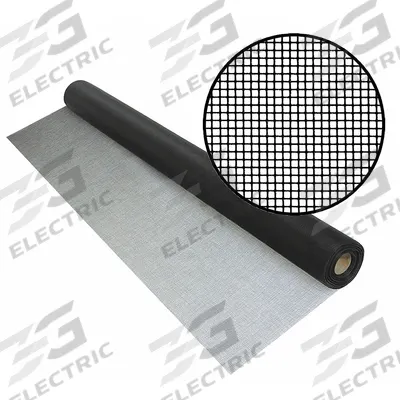 PHIFER Replacement Screen: Fiberglass, Black, 18 x 16 Mesh Size, 3 ft Wd - Fiberglass Door and Window Screen