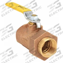 APOLLO Manual Two-Way Ball Valve: 1 in, Bronze, Straight, FNPT x FNPT, 600 psi Max. Pressure (CWP) (MPN 7030501). Key specifications — Brand: APOLLO; Handle: Lever.