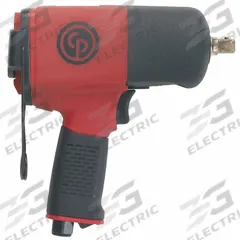 CHICAGO PNEUMATIC Air Impact Wrench: Compact, 1/2 in Drive, Pistol-Grip, Square, Std, Pin Detent (MPN CP8252-P). Key specifications — attr1321013: NPT; attr1321019: Compact; attr1321030: CHICAGO PNEUMATIC; attr1321012: Standard; attr1321025: Square.