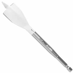 BOSCH Spade drill bit: 1 in Drill Bit Size, 1/4 in Shank Dia, 6 in Overall Lg, Bright (Uncoated) (MPN NS1013). Key specifications — attr277223: BOSCH; attr255674: Bright (Uncoated); attr255683: Steel.