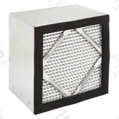 GRAINGER HEPA Air Filter: 8 in x 8 in x 6 in, 99.97% Filter Efficiency, Downstream Face (MPN 33E972). Key specifications — Brand: GRAINGER; Frame or Header Material: Galvanized Steel.