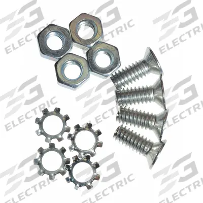 Dayton Caster Hardware Kit: Steel, Zinc, NOB6X16 - Replacement Casters for Platform Trucks