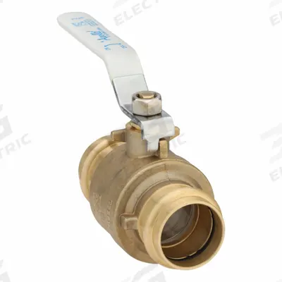 APOLLO Manual Two-Way Ball Valve: 1 1/2 in, Brass, Straight, Press x Press - Brass Ball Valves