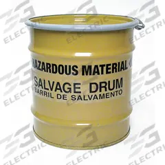 APPROVED VENDOR Salvage Drum: Steel, 8 gal, Bolt Ring, 20 ga / 20 ga / 20 ga, 16 in x 14 1/4 in (MPN 820YM). Key specifications — Drum Material: Steel; Drum Head Type: Open Head; UN Rating Solids: 1A2/X96/S; UN Rating Liquids: Not Rated; Drum Message Text: Hazardous Material Salvage Drum Barrel; Closing Ring Material: Steel; For Holding: Solids; Brand: APPROVED VENDOR.
